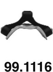 ASSO 99.1116 Holder, exhaust system